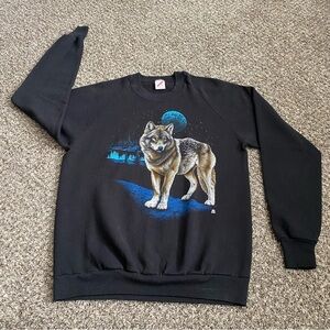 Vintage 1987 Wolf Crewneck